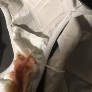 Oups culotte souillée perte fin de règle