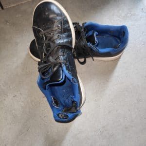 Chaussures très usée