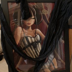 voile de nuit, minou humide de rosée