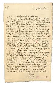 Lettre accompagnent le produit