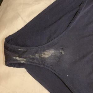 Culotte bleue portée 3 jours nuit et jour