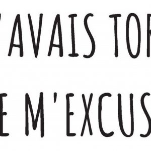 Tes excuses