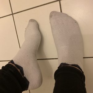Chaussettes portée 24h j’ai marché toute la journée