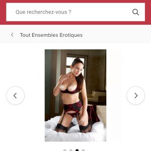 ❣️ Moneyslave-lingerie ensemble rouge et noir ❣️