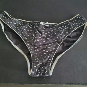 Culotte noire à motifs petits animaux