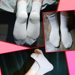 🌺🌺Chaussette blanche souillé 🌺🌺