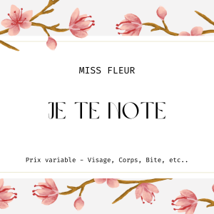 Je te note - Prix variable