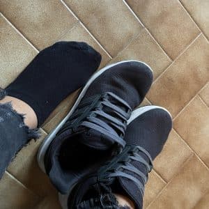 Chaussettes après une bonne séance de sport