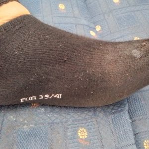 Chaussette sale porter 3 jours
