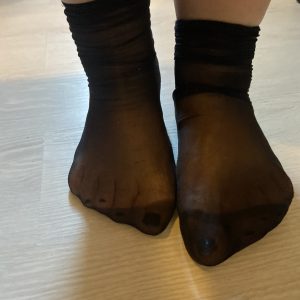 Paire de mi-bas nylon