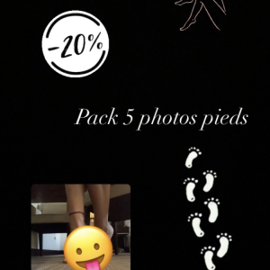 Pack 5 photos pieds 👣 🤤