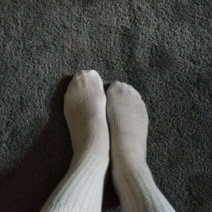 Chaussettes blanches (portées 3 jours)