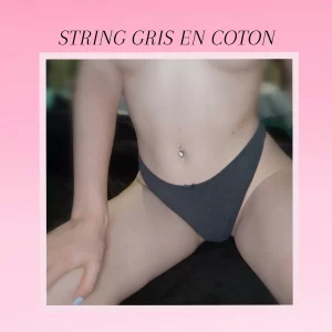 STRING en coton gris