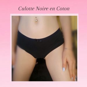 Culotte en Coton Noire