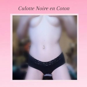 Culotte en Coton Noire