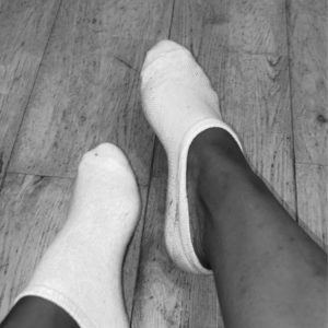 Photos de mes pieds en chaussettes