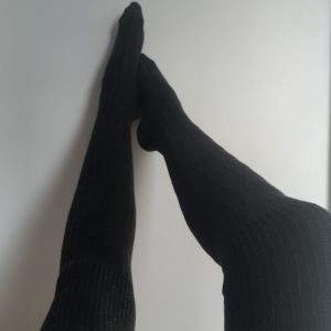 Chaussettes hautes portées 24h ou +