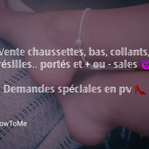Vente chaussettes/bas portés 😈