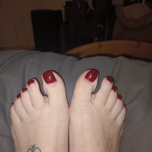 Pieds vernis