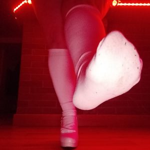 Moi en chaussettes haute