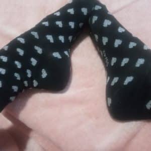 A l'adoption, mes chausettes coeur à paillette