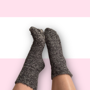 chaussettes polaires gris chiné