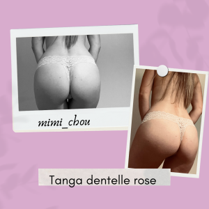 💝 Tanga en dentelle porté 💝