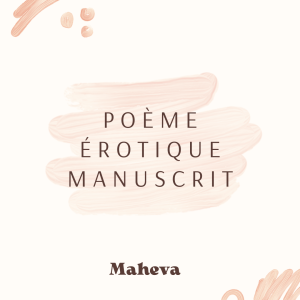 Poème érotique manuscrit