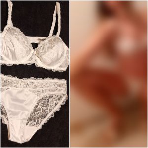 Ensemble lingerie porté + photos