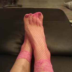 Chaussettes résille portées ❤️