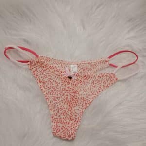 Mon string léopard rose