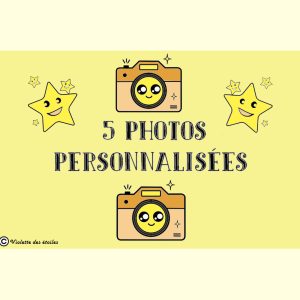 🌟📸 5 photos personnalisées 📸🌟