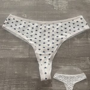 Joli string coton blanc