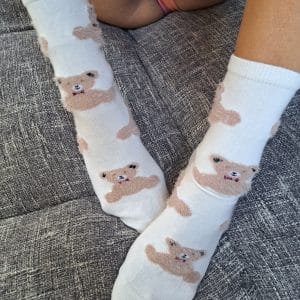 Chaussettes ourson après l'école