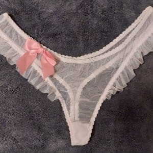 Le tule entre mes fesses