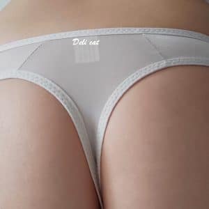 Tanga beige crème