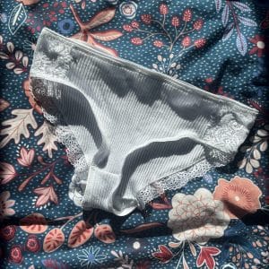 Culotte blanche coton et dentelle