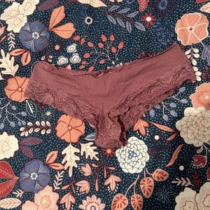 Culotte coton et dentelle rose