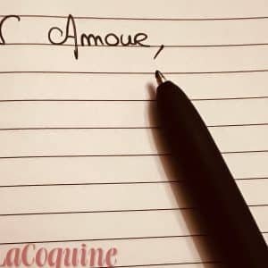 Je t'écris une lettre