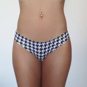Culotte noire et blanche en coton