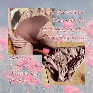 Choisi ta culotte portée 48h avec mon jus ♥