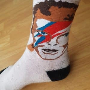 Chaussettes sales David Bowie