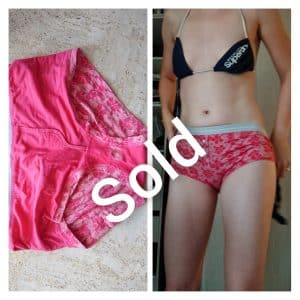 Pink shorty worn 24h non stop
