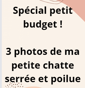 spécial petit budget : 3 photos de ma chatte poilue et serrée
