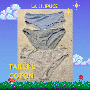 Culotte à l'unité coton taille L