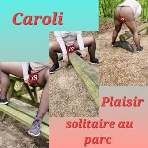 Plaisir solitaire au parc