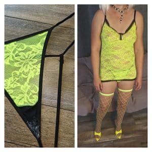 Yellow g string worn 2 days for sex
