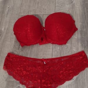 💦Enssemble String+soutif souillé 🔞