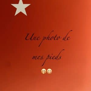 Photo de mes pieds