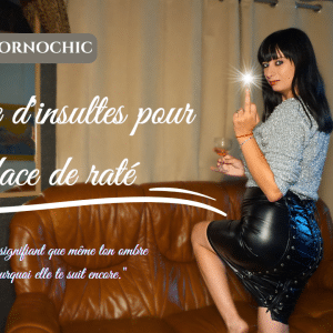 Rafales d'insultes dans ta face de raté